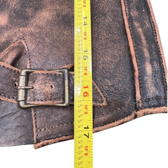 Freebird By Steven Contra Brown Distressed Leather Riding Boot Size US 6 - Picture 10 of 12